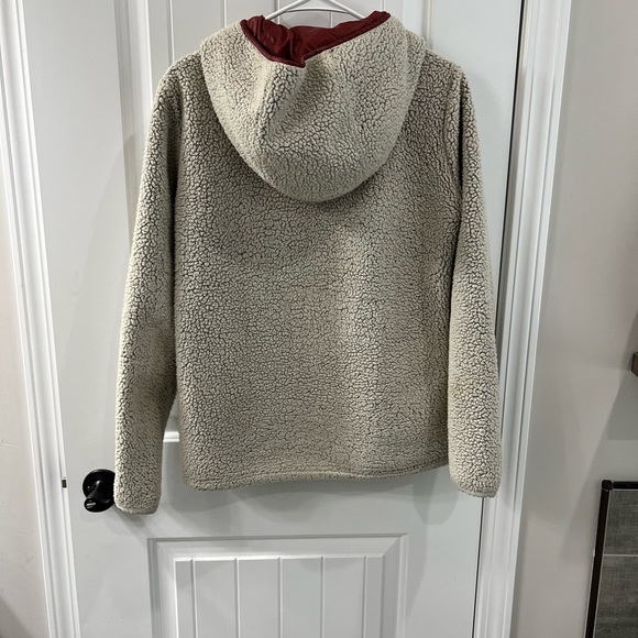 Kuhl Tan Teddy Bear Fleece Zip Up Jacket with Zip Pockets and Hood Size Medium - Picture 2 of 8